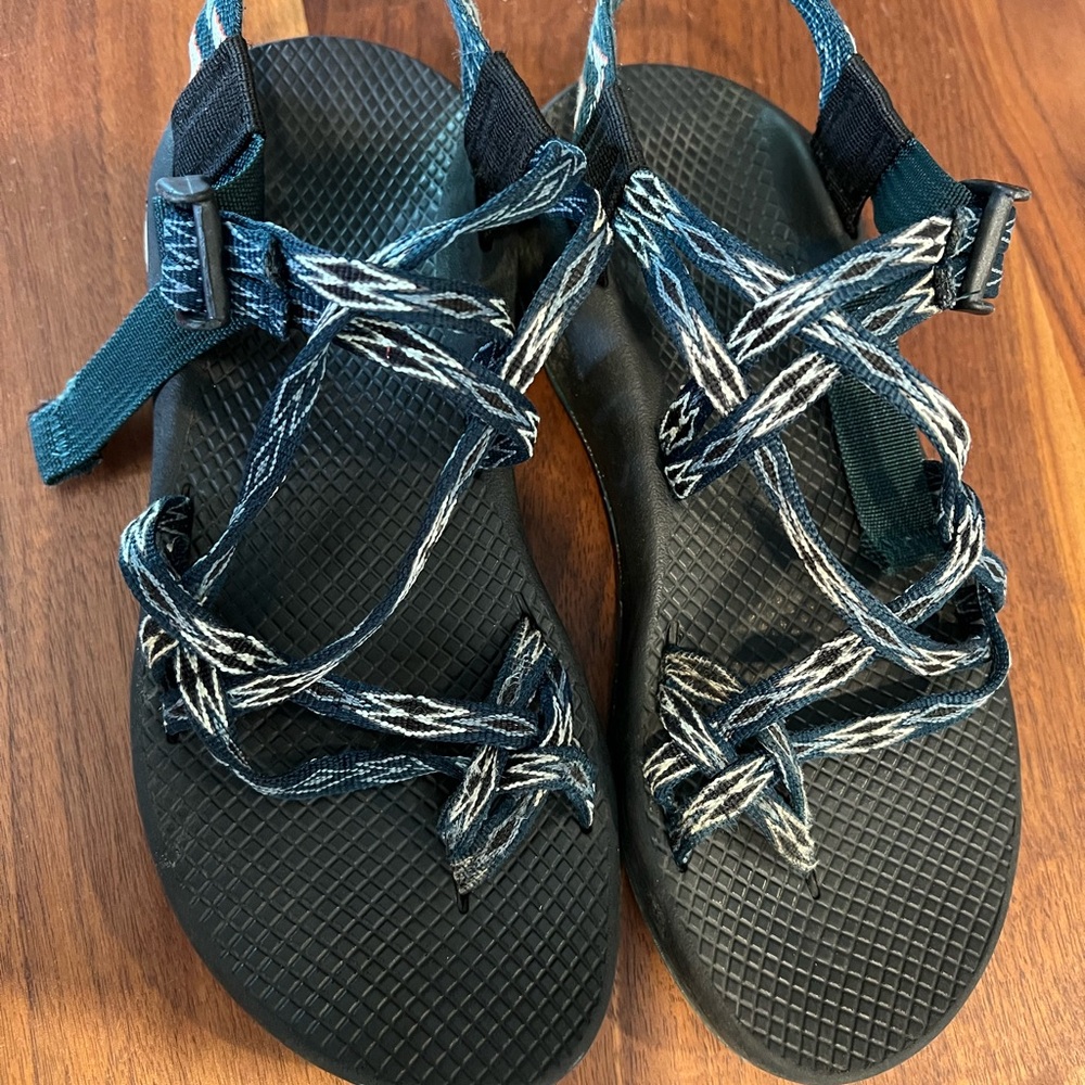 Chaco Black and Blue Women's Sandals